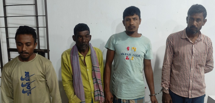 সিলেট নগরীর বেতেরবাজার থেকে ৪ জুয়াড়ি আটক