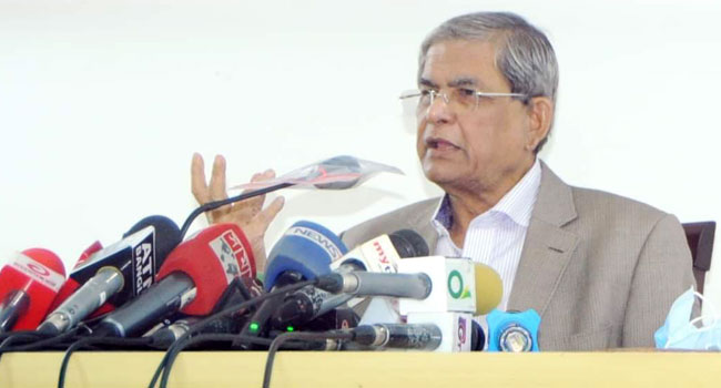 স্বাধীনতার ঘোষকের ম্যুরাল ভাঙ্গার মধ্য দিয়ে স্বাধীনতাকে অপমান করা হলো : মির্জা ফখরুল