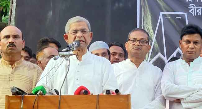 সরকার আবারো বাকশাল কায়েম করেছে : মির্জা ফখরুল