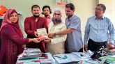 শাবিপ্রবির গ্রন্থাগারে আব্দুল আজিজ খান ফাউন্ডেশনের বই প্রদান