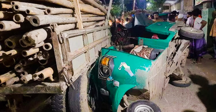 সুনামগঞ্জে ট্রাক্টর-অটোরিকশার মুখোমুখি সংঘর্ষে নিহত ১