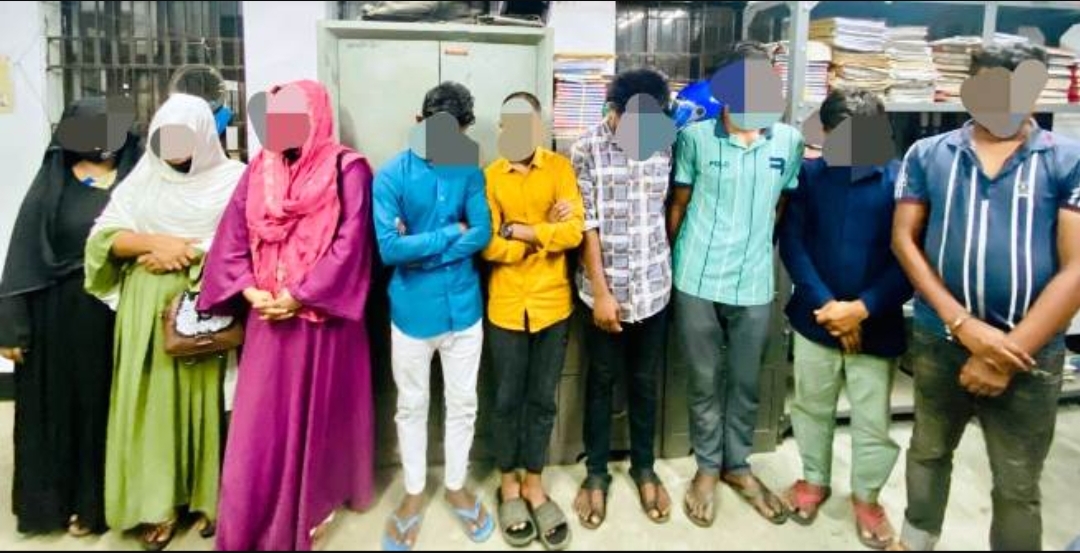 সিলেটে আবাসিক হোটেল থেকে ৯ জন নারী-পুরুষ গ্রেফতার