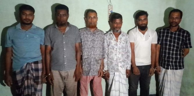 সিলেটে জুয়া খেলার সামগ্রীসহ ৬ জুয়াড়ী গ্রেফতার