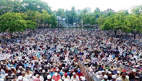 সিলেট শাহী ঈদগাহে ঈদের প্রধান জামাত অনুষ্ঠিত