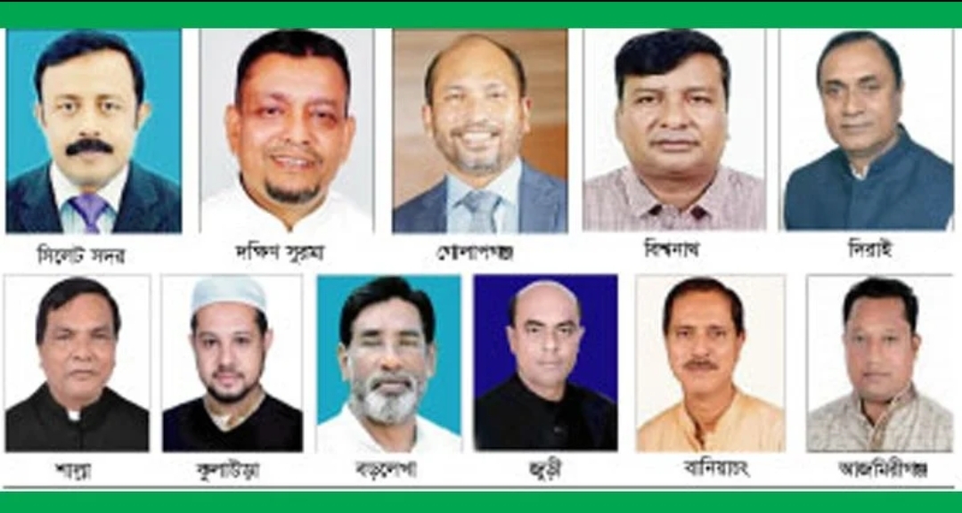 সিলেটের ১১ উপজেলার ১০টিতেই আওয়ামীলীগ ঘরানার প্রার্থীরা জয়ী