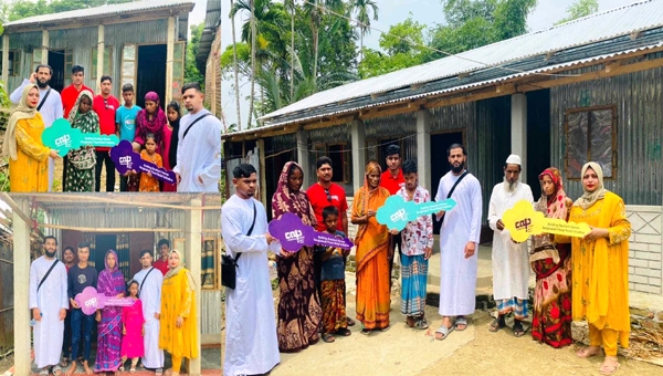 ছাতকের ১০টি পরিবারকে ক্যাপ ফাউন্ডেশনের নতুন ঘর প্রদান