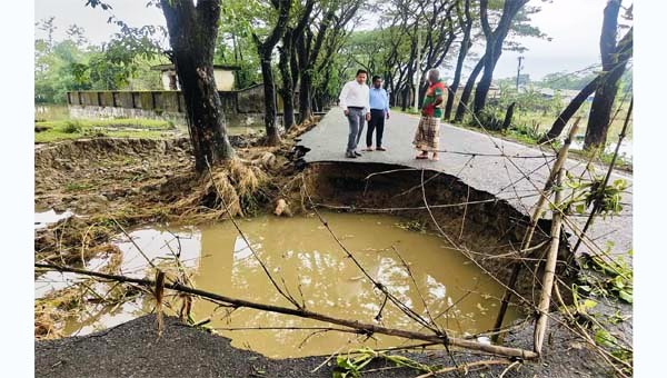 গোয়াইনঘাটে কমছে বানের পানি, ব্যাপক ক্ষয়ক্ষতি