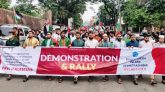 গাজায় ইসরাঈলের বর্বর গনহত্যার প্রতিবাদে সিলেটে শিবিরের মিছিল সমাবেশ