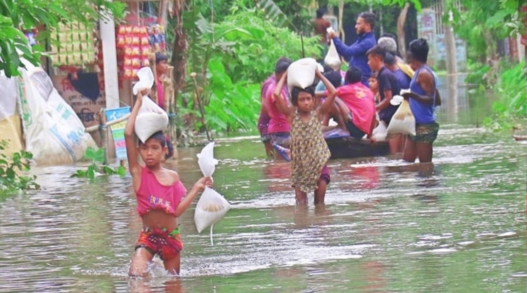 বন্যায় দেশের ৭ লাখ ৭২ হাজার শিশু ক্ষতিগ্রস্ত : ইউনিসেফ