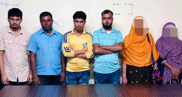 সিলেটের নীলাদ্রি রেস্ট হাউজ থেকে ৬ নারী-পুরুষ আটক