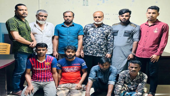 সিলেট নগরী থেকে ১০ জুয়াড়ী গ্রেফতার