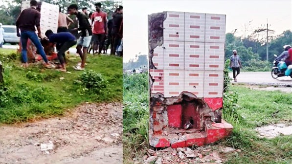 দক্ষিণ সুরমায় মাজারের দানবক্স ভেঙে টাকা লুট