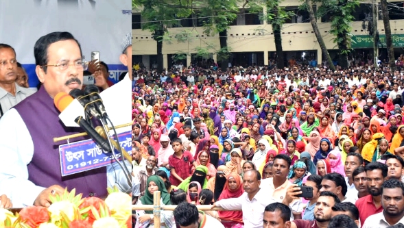 বিএনপি শুধু সমালোচনা করতে পারে জনগণের পাশে দাঁড়াতে পারেনা : বস্ত্র ও পাটমন্ত্রী