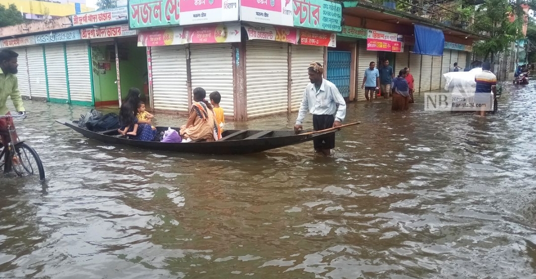 তৃতীয় দফা বন্যা : সুনামগঞ্জের ৫ লাখ মানুষ পানিবন্দি