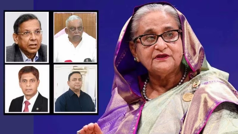 শেখ হাসিনাসহ ৫ জনের বিরুদ্ধে অ’প’হ’র’ণ মামলা