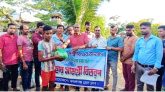কমলগঞ্জ প্রেসক্লাবের উদ্যোগে বন্যার্তদের মাঝে খাদ্য সামগ্রী বিতরণ