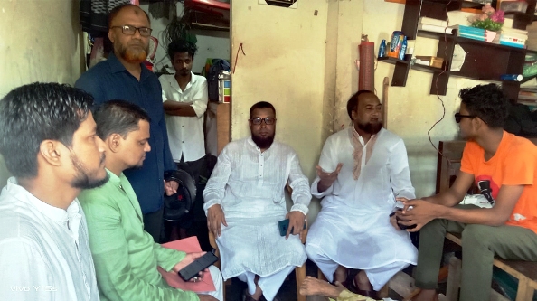পুলিশের গুলীতে চোখ হারানো মিজানের পাশে সিলেট জামায়াত
