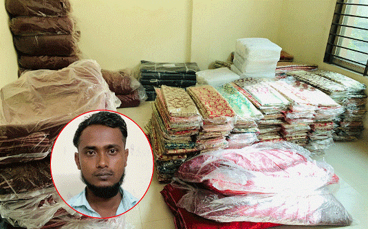 সিলেটে ২৪ লাখ টাকার ভারতীয় চোরাই পণ্য জব্দ, আটক ১