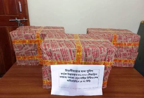 বিয়ানীবাজারে নাসির বিড়ির চালানসহ চোরাকারারী আটক