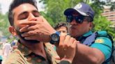 আন্দোলনকারীর মুখ চে’পে ধরায় বরখাস্ত পুলিশ পরিদর্শক আরশাদ
