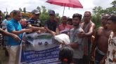রাজনগরে পিএফজি ও দি হাঙ্গার প্রজেক্টের ত্রাণ ও নগদ অর্থ বিতরণ