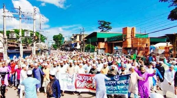 ভারতে মহানবী (সা.) কে নিয়ে কটূক্তির প্রতিবাদে সিলেটে বিক্ষোভ