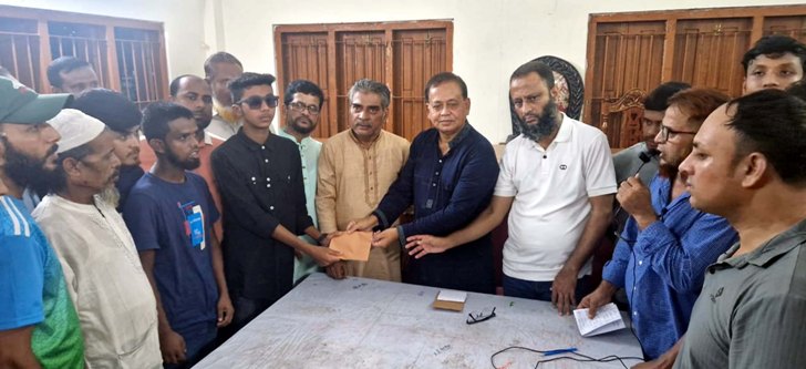 সিলেটে ছাত্র-জনতার আন্দোলনে গুলিবিদ্ধদের নগদ অর্থ সহায়তা প্রদান