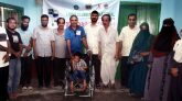 প্রতিবন্ধী শিক্ষার্থীর মধ্যে লায়ন্স ক্লাবের হুইল চেয়ার বিতরণ