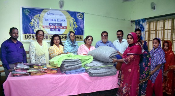 লায়ন্স ক্লাব অব সিলেট সুরমা’র বস্ত্র ও কম্বল বিতরণ সম্পন্ন