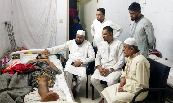 সিলেটে আহত রাশেদের শয্যাপাশে মহানগর জামায়াত
