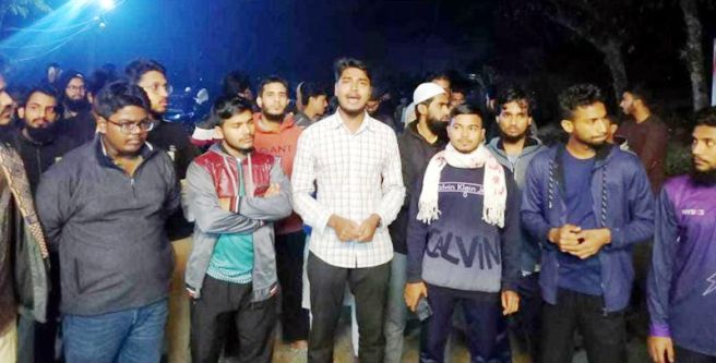শাবি ক্যাম্পাসে শিক্ষার্থীদের বিক্ষোভ