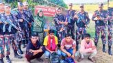 কুলাউড়ায় মানব পাচারকারীর বাড়ি থেকে শিশুসহ ৮ নারী-পুরুষ আটক