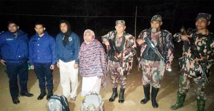 জৈন্তাপুর সীমান্তে মানব পাচারকারীসহ ভারতীয় নারী আটক