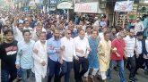 তারেক রহমানের খালাসের খবরে সিলেটে বিএনপির আনন্দ মিছিল
