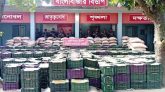 সিলেটে বিজিবির অভিযানে দেড় কোটি টাকার চোরাই মালামাল জব্দ