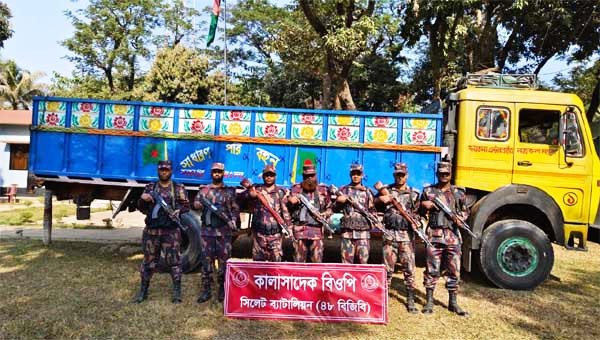 সিলেটে পৌনে ৩ কোটি টাকার চোরাচালানের মালামাল জব্দ