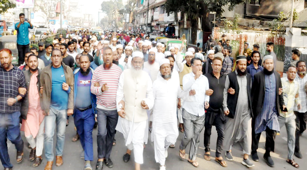 সিলেটে বঙ্গবন্ধু শেখ মুজিবের ম্যুরাল অপসারণে ৩ দিনের আল্টিমেটাম