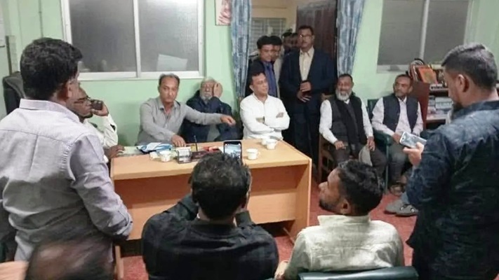 দিরাই বিএনপির কমিটি প্রত্যাখ্যান করে বিক্ষোভ