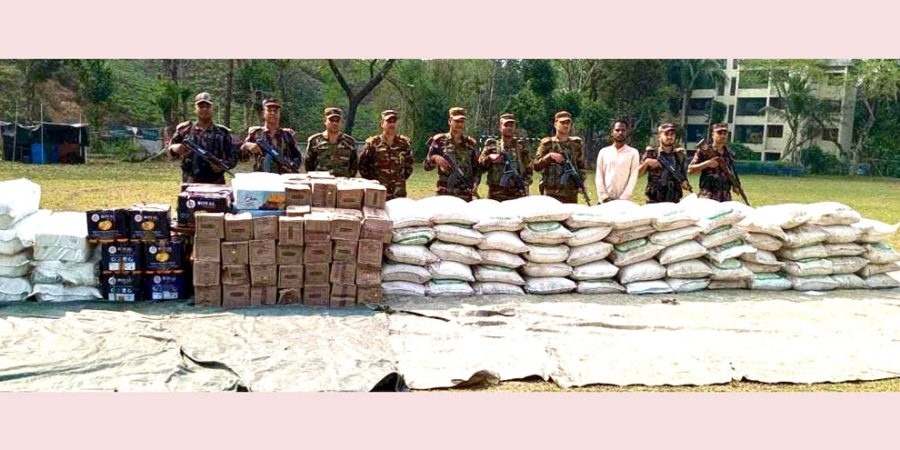 সিলেটে ৬২ লক্ষ টাকার ভারতীয় পণ্য জব্দ