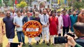 স্বাধীনতা দিবসে সিলেট জেলা বিএনপির পুষ্পস্তবক অর্পণ