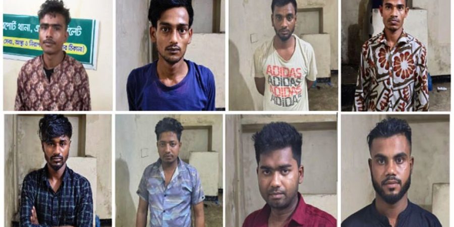 সিলেটে সিএনজি ছিনতাই চক্রের ৮ সদস্য গ্রেফতার