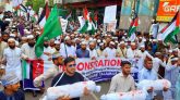 গাজায় ইসরায়েলের গণ হত্যার প্রতিবাদে উত্তাল সিলেট