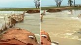 তাহিরপুরে পাহাড়ি ঢলে ভেঙে গেলো বাঁধ