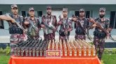 সুনামগঞ্জে ৩৩২ বোতল ভারতীয় মদ জব্দ