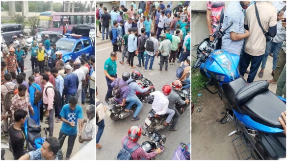 বনানীতে ট্রাকের সঙ্গে সংঘর্ষে দুই মোটরসাইকেল আরোহী নিহত