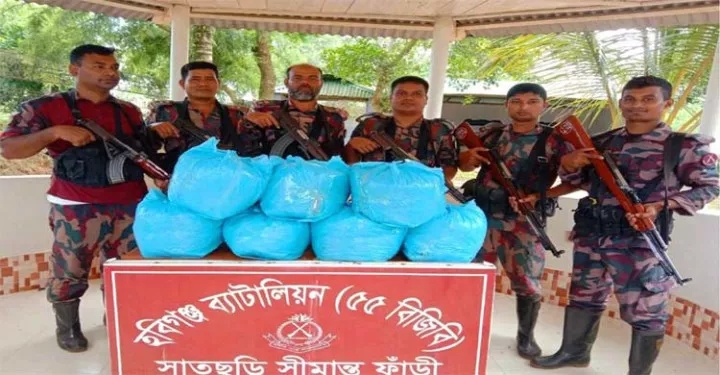 হবিগঞ্জে ৭৯ হাজার টাকার ভারতীয় পণ্য ও মাদকদ্রব্য জব্দ