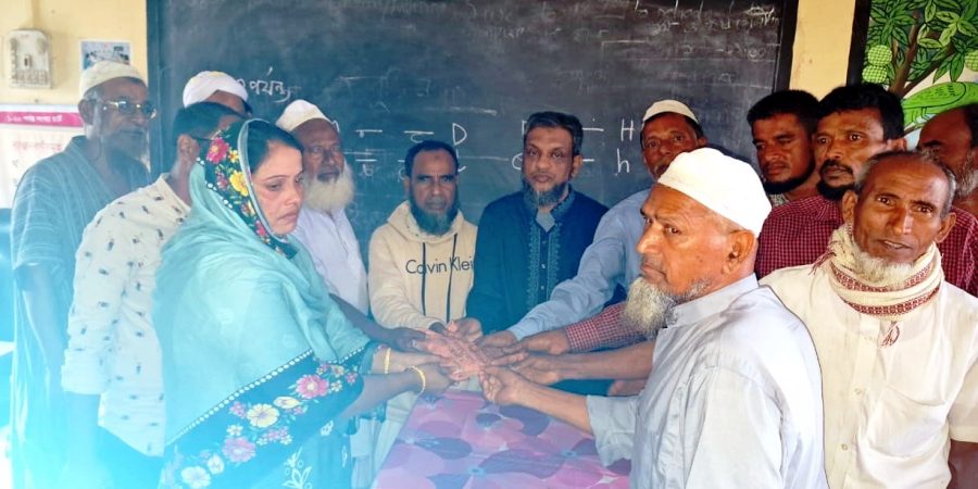 বিশ্বনাথে নিপেশের খুনীদের গ্রেফতারের দাবিতে প্রতিবাদ সভা