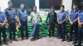 শেরপুরে ট্রাকভর্তি ভারতীয় চোরাই পণ্যসহ আটক ২