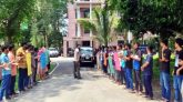 শাবিতে শিক্ষার্থীদের ক্লাস বর্জন ও বিভাগে তালা