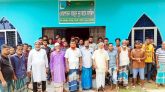 নোয়াপাতন বায়তুন নুর জামে মসজিদের ভূমি উদ্ধারের দাবীতে মানববন্ধন